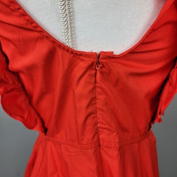 NWT Free People Half Moon Mini Dress. Red XS#26 - Picture 8 of 16
